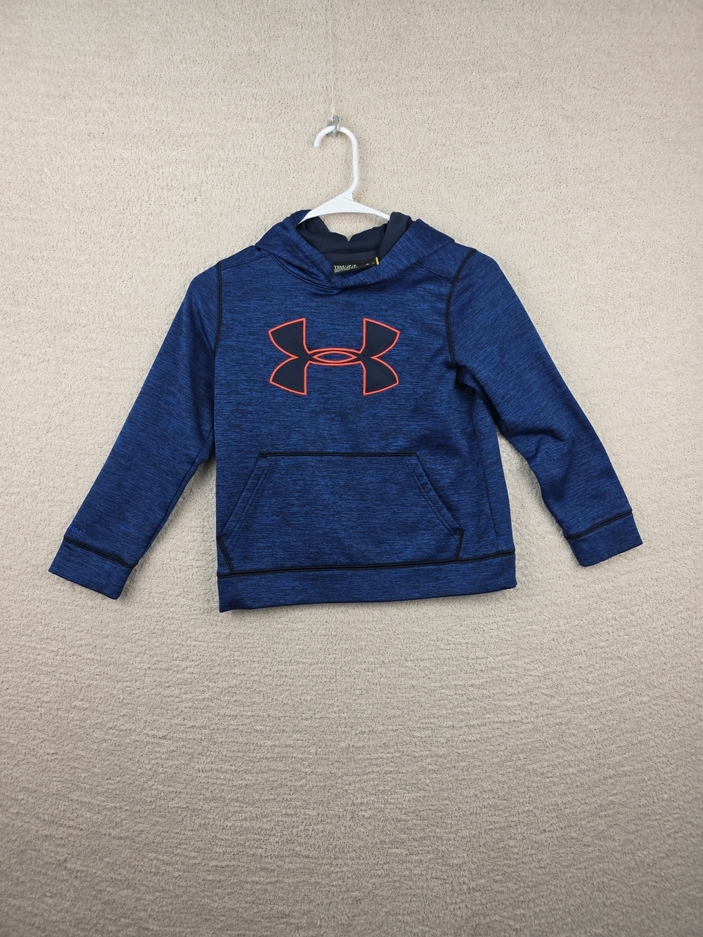 Under Armour Boys Blue Hoodie With Logo Youth Small